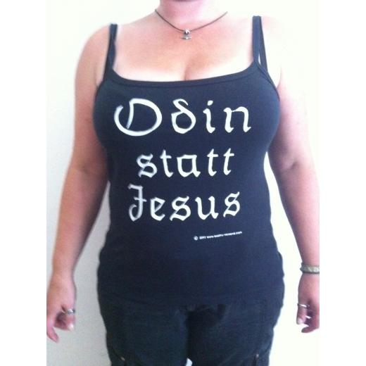 Odin statt Jesus - Dort treffe ich... Spaghetti Girlie Shirt