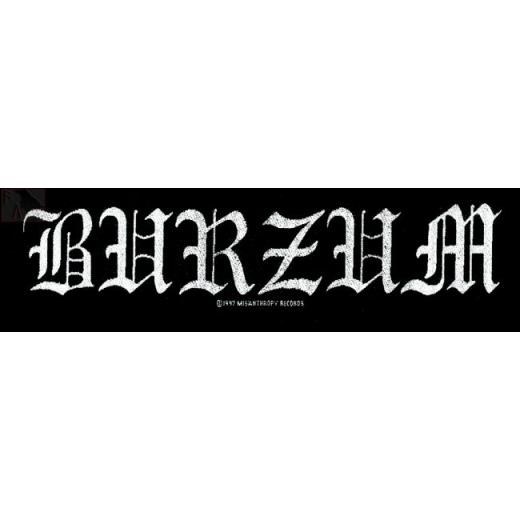 Burzum - Logo in silber (Superstrip - Aufnäher)