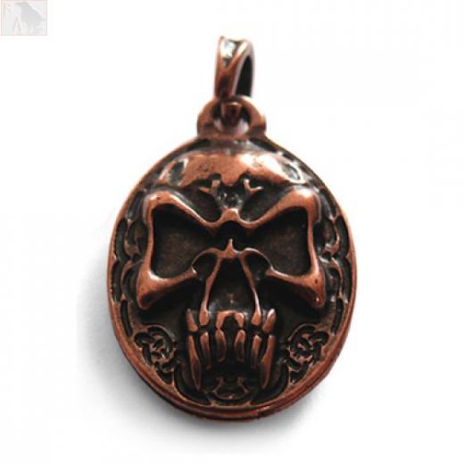 NORDIC SKULL Altbronze (Anhänger für Kette)