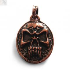 NORDIC SKULL Altbronze (Anhänger für Kette)