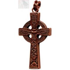 KELTENKREUZ VON AHENNY Altbronze (Kettenanhänger)