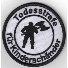 Todesstrafe für Kinderschänder - Henker weiß (Aufnäher)